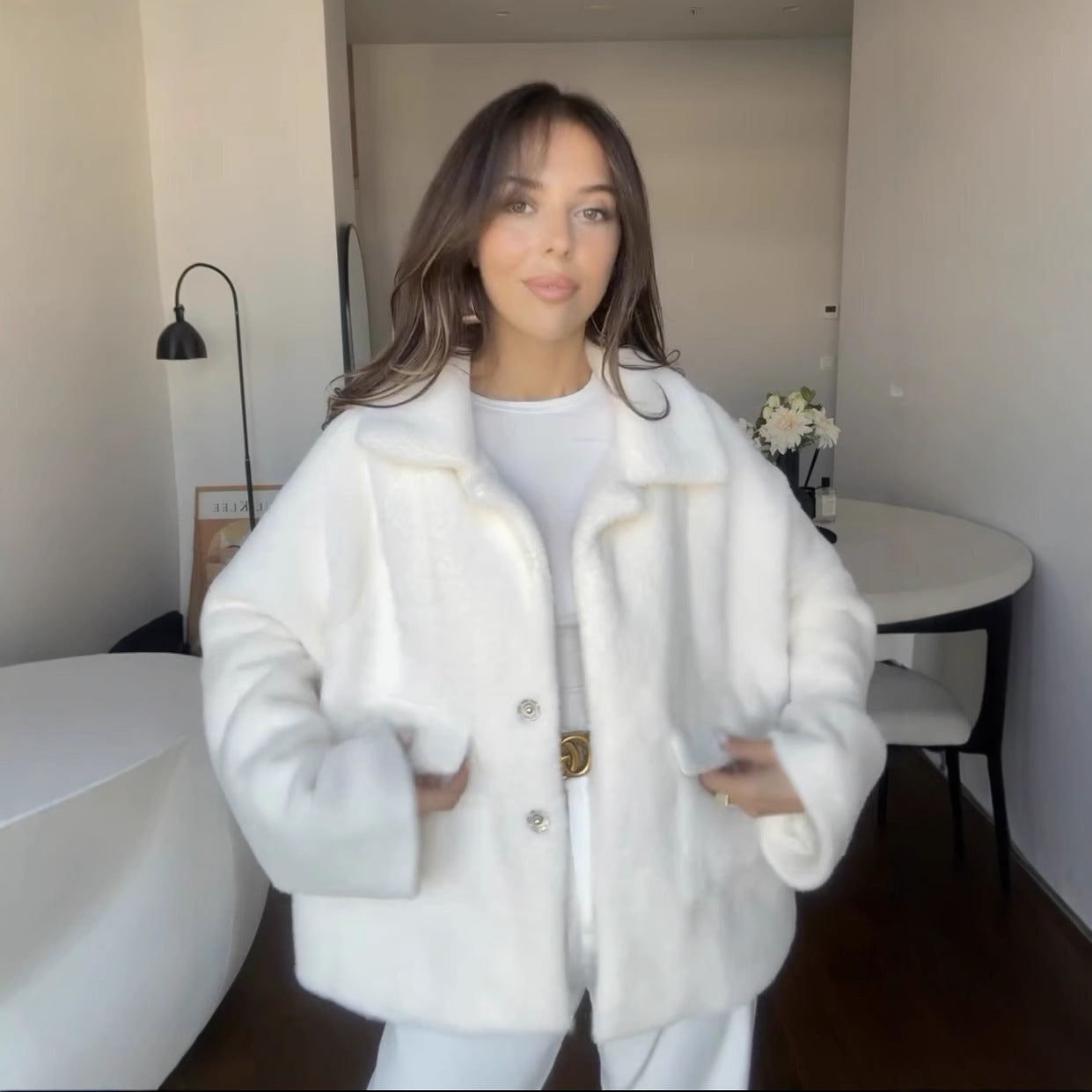 Mila Fluffy™ - Manteau Oversize en Fourrure Douce