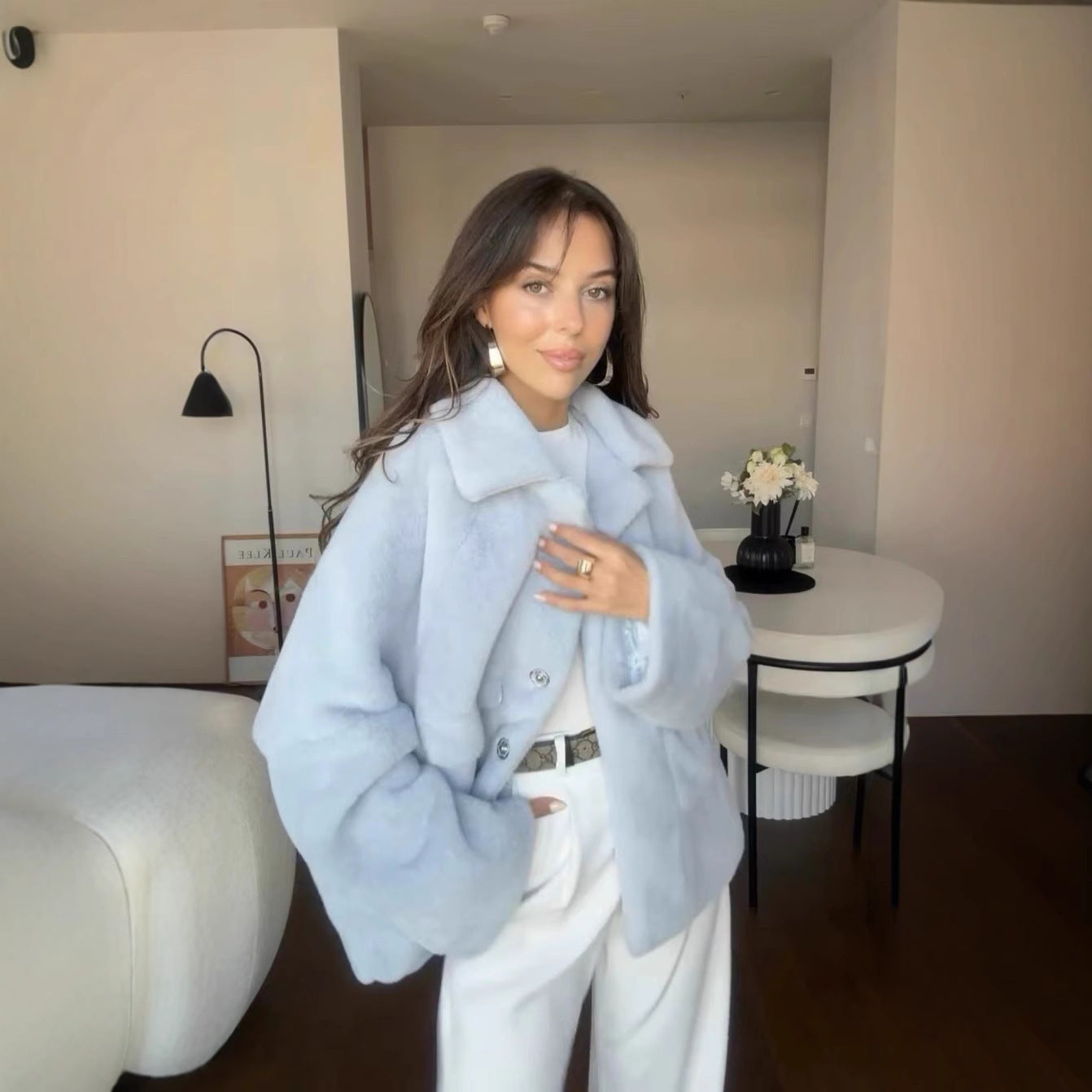 Mila Fluffy™ - Manteau Oversize en Fourrure Douce