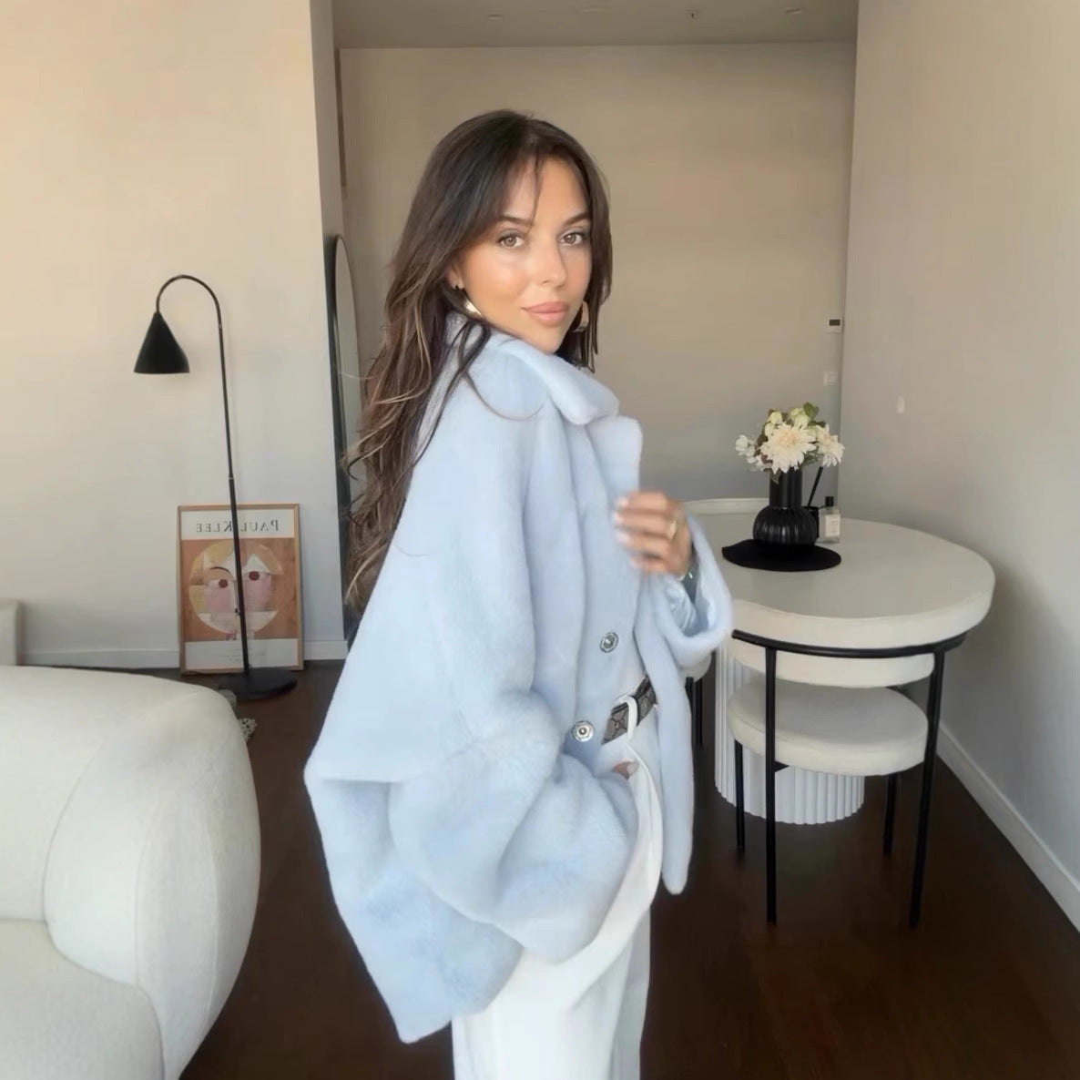 Mila Fluffy™ - Manteau Oversize en Fourrure Douce