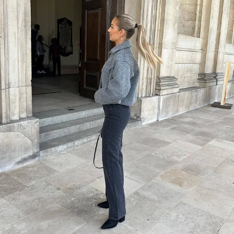 Veste Tweed Chic™ - Court Zipée
