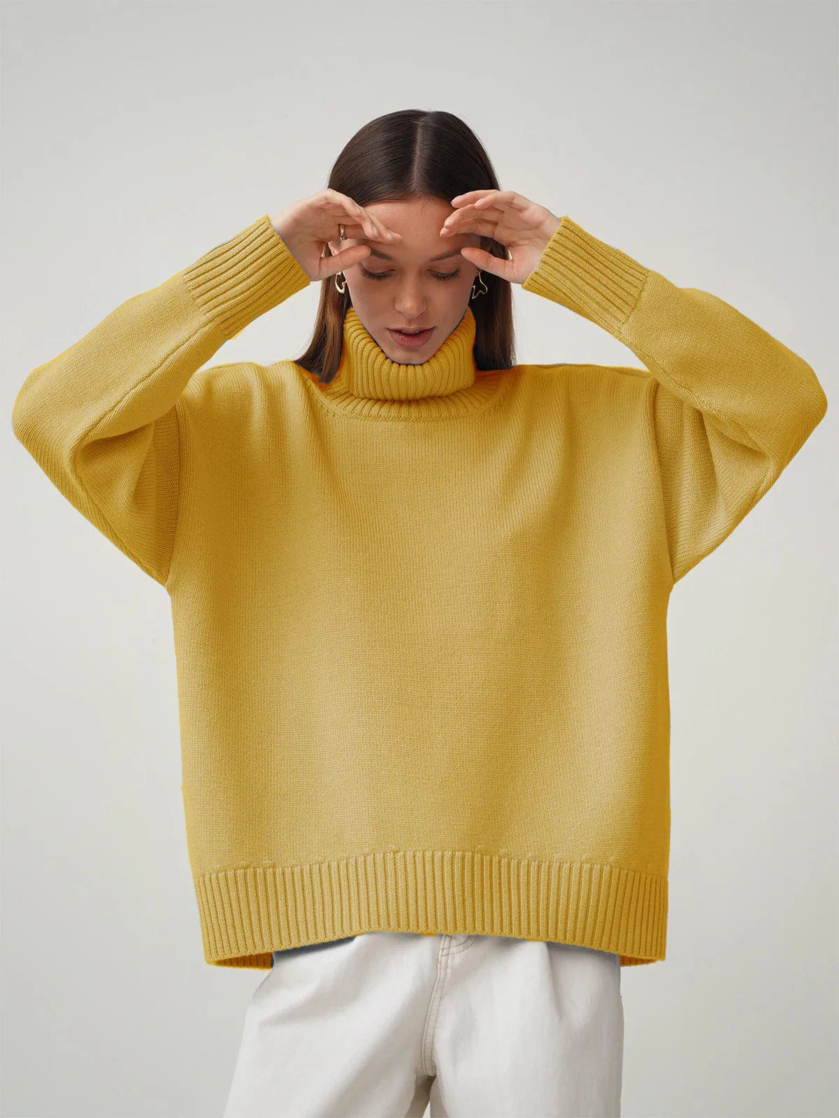 Élodie™ - Pull Col Roulé Oversize