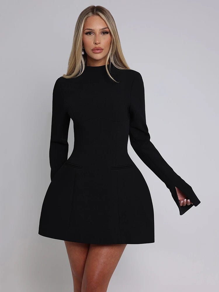 Robe Dos Nu Glam™ - Mini Sexy et Taille Haute