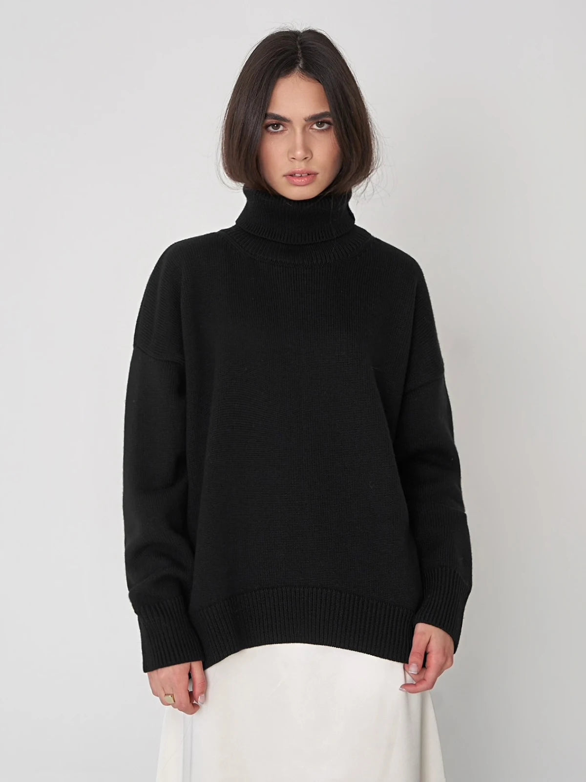 Élodie™ - Pull Col Roulé Oversize