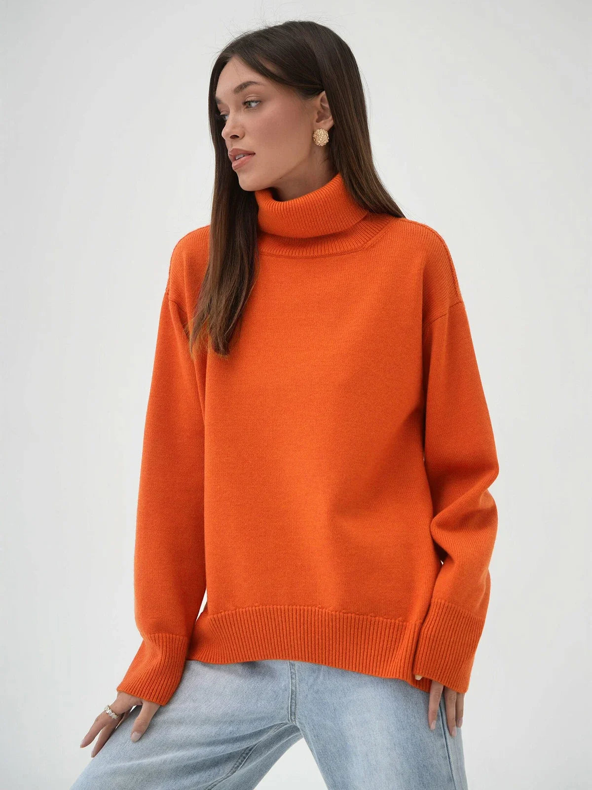 Élodie™ - Pull Col Roulé Oversize