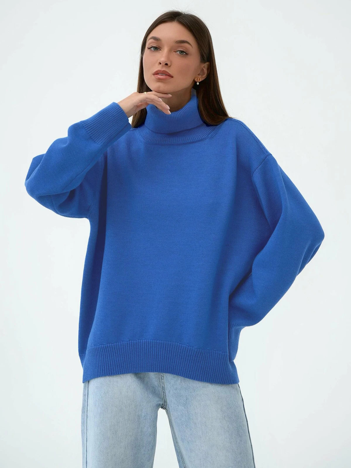 Élodie™ - Pull Col Roulé Oversize