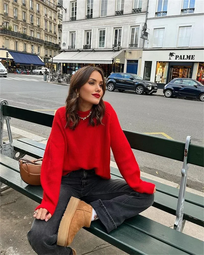 Clara™ - Pull Laine Uni Décontracté