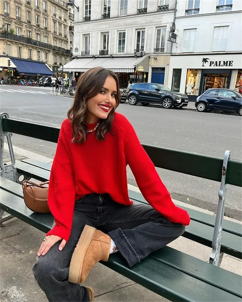 Clara™ - Pull Laine Uni Décontracté