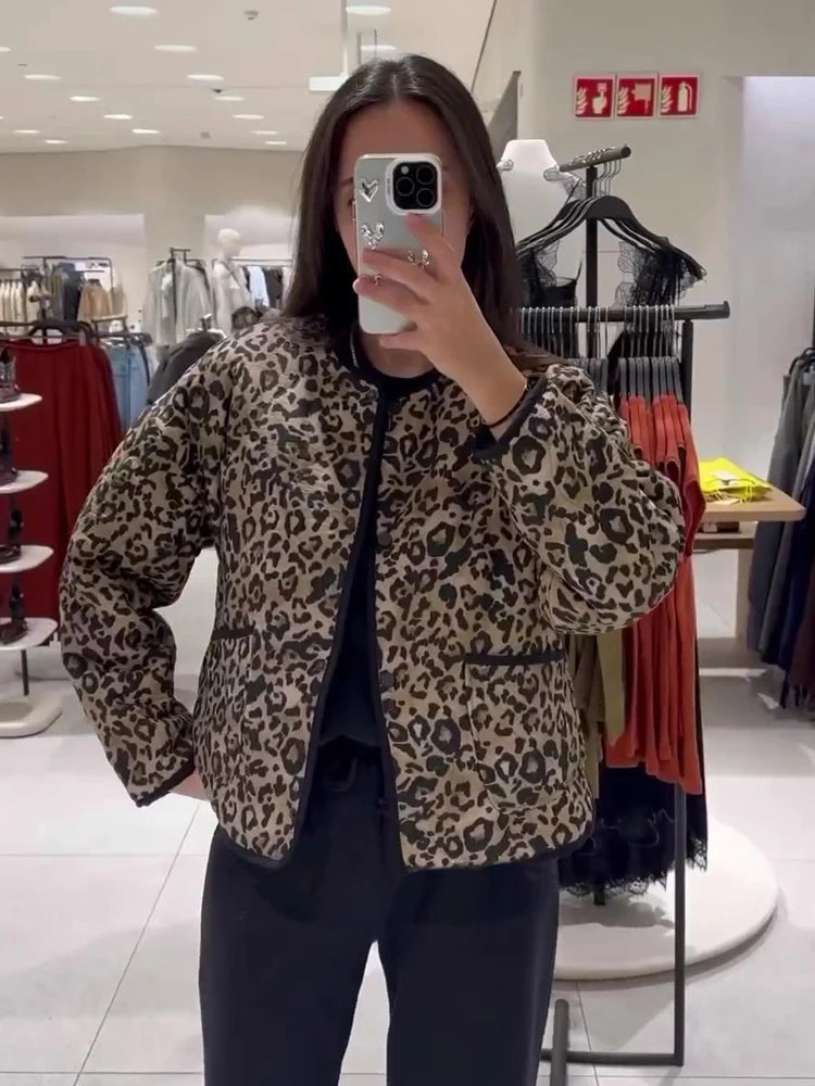 Leila™ - Manteau Léopard Vintage