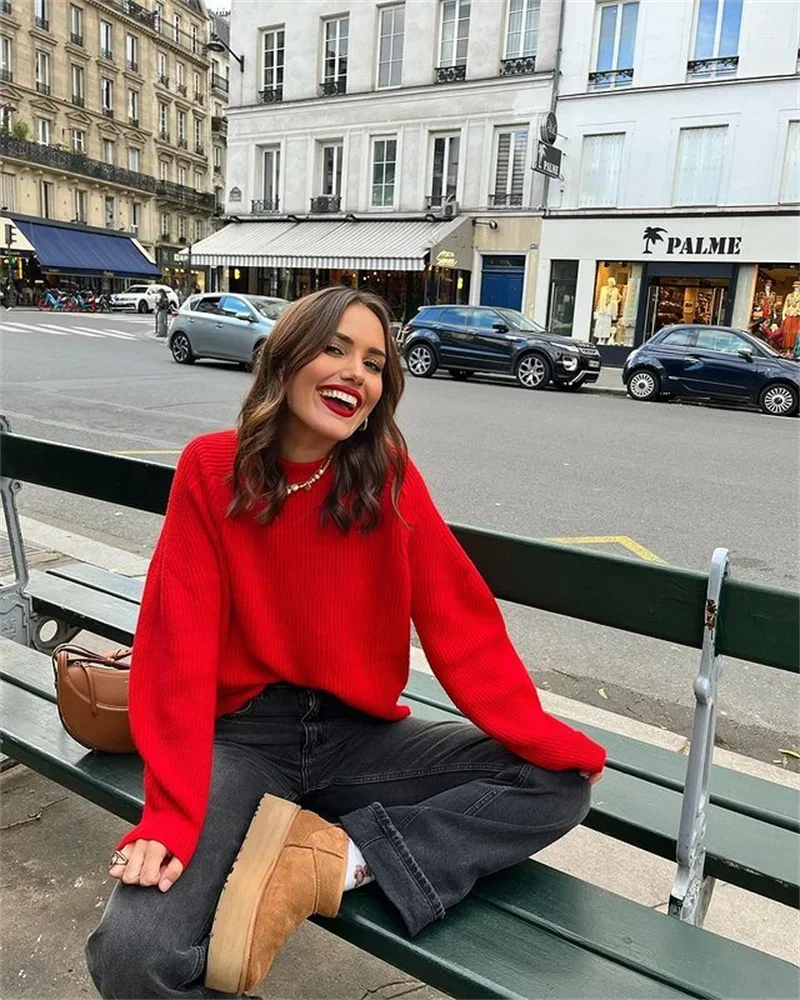 Clara™ - Pull Laine Uni Décontracté