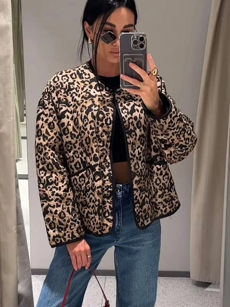 Leila™ - Manteau Léopard Vintage